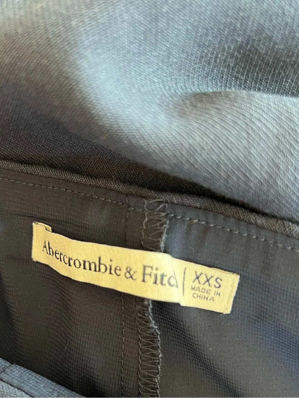 Abercrombie & Fitch Navy Blue A-Line High Waisted Mini Skirt - Picture 4 of 4